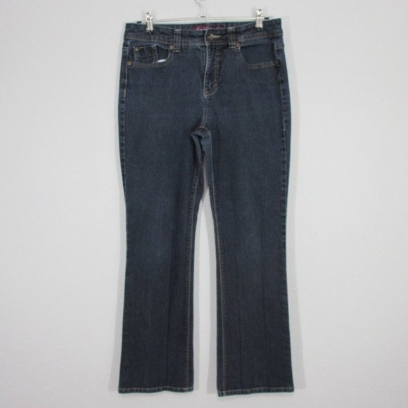 Gloria Vanderbilt Women's Isabelle Jeans Mid Rise Flare Size 10 - Picture 1 of 7